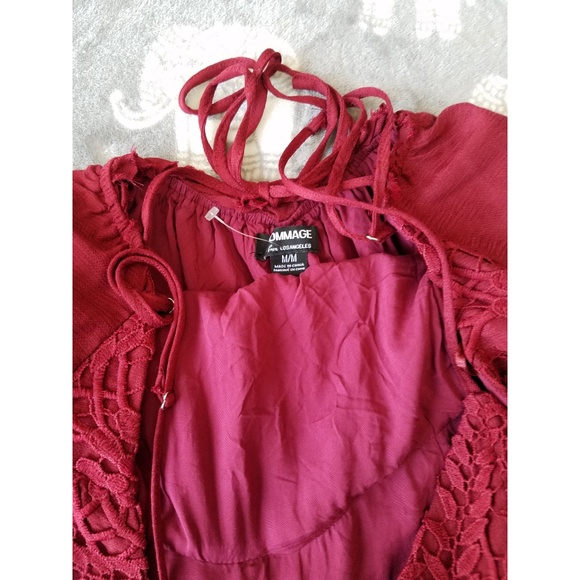 Burgundy Red Dress - Picture 7 of 8